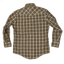 Load image into Gallery viewer, 1970’s Westerner Plaid Sawtooth Western Shirt Medium
