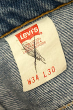 Load image into Gallery viewer, 1990’S LEVI’S MADE IN USA ORANGE TAB 517 COWBOY CUT WESTERN DENIM JEANS 33 X 29
