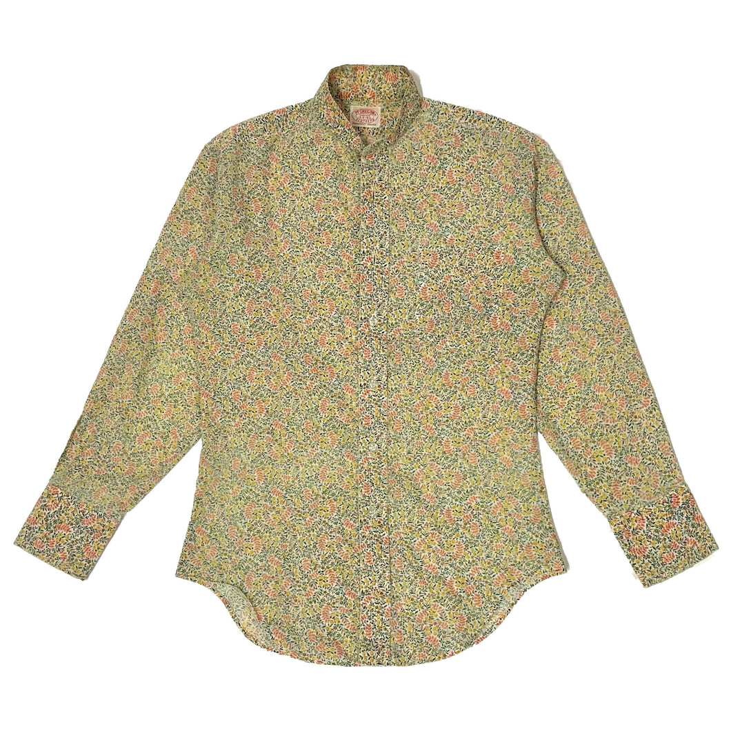 1960’S MCGREGOR MADE IN USA FLORAL L/S B.D. SHIRT SMALL