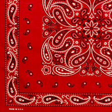 Load image into Gallery viewer, 1970’S DEADSTOCK BIG MURPH MADE IN USA SELVEDGE PAISLEY BANDANA
