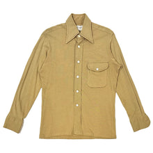 Load image into Gallery viewer, 1970&#39;S DONEGAL KNIT L/S POCKET B.D. SHIRT SMALL
