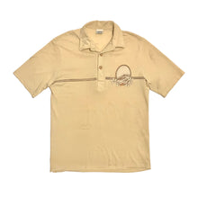 Load image into Gallery viewer, 1980’S WAVES MADE IN USA PRINTED JERSEY POLO SHIRT SMALL
