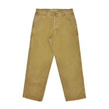 Load image into Gallery viewer, 1990’S ABERCROMBIE &amp; FITCH MADE IN USA CANVAS CARPENTER STYLE WORKWEAR PANTS 30 X 30
